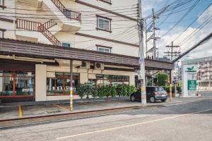 O edifício onde o hotel está situado