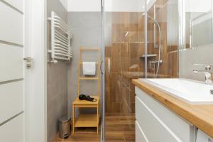 Kúpeľňa v ubytovaní Deluxe Apartments Sucha Gdańsk by Noclegi Renters
