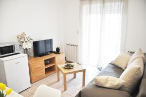 TV a/nebo společenská místnost v ubytování Apartmani Alavuk