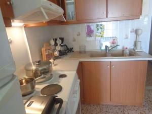 Η κουζίνα ή μικρή κουζίνα στο SeaShell apartment Sea View, Castle View 200metres from the Beach