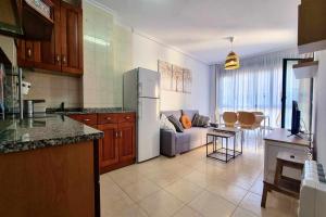 Kuchyň nebo kuchyňský kout v ubytování Apartamento El Picu Posada