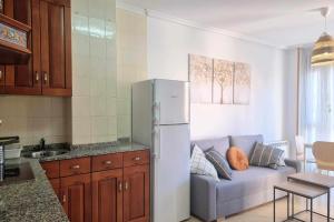 Kuchyň nebo kuchyňský kout v ubytování Apartamento El Picu Posada