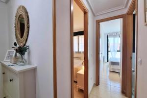Postel nebo postele na pokoji v ubytování Apartamento El Picu Posada