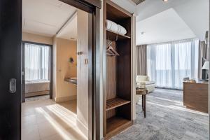 Łóżko lub łóżka w pokoju w obiekcie HAVET Hotel Resort & Spa