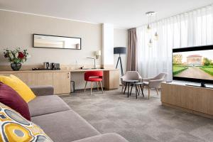 TV a/nebo společenská místnost v ubytování Hotel reSTART Superior