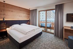 Letto o letti in una camera di Hotel Auenhof