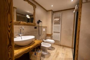 Koupelna v ubytování Hotel Bucaneve