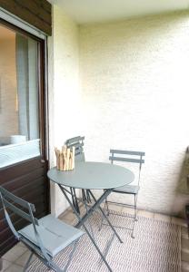 Balkón nebo terasa v ubytování Balkon mit ruhigem Garten in Sonthofen OD1