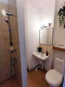 Baðherbergi á Hotell Temperance