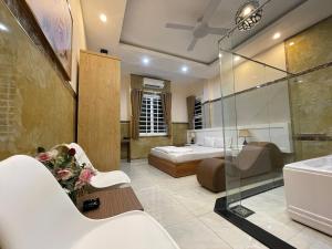 Koupelna v ubytování Binh An Hotel