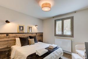 Posteľ alebo postele v izbe v ubytovaní White Pearl A02 - Alpes Travel - Chamonix - Sleeps 4