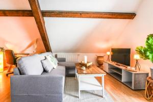 Televízia a/alebo spoločenská miestnosť v ubytovaní L’Eden D’Alsace-Bel emplacement-Confort-4 Pers