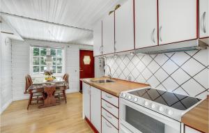 Kuchyň nebo kuchyňský kout v ubytování Holiday Home Venøvej Højslev Denm