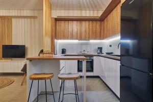 Kuchyňa alebo kuchynka v ubytovaní Beautiful City Center Apartments + 37 fotografií