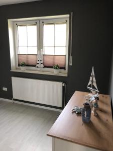 Kuchyň nebo kuchyňský kout v ubytování Haus Deichterrasse