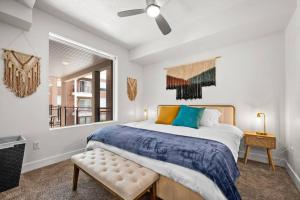 a bedroom with a large bed and a window at Luxurious Retreat in SLC in Salt Lake City +45 photos