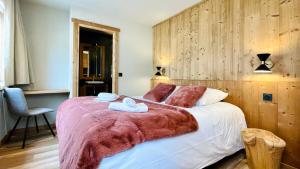 Posteľ alebo postele v izbe v ubytovaní Chalet Snö 1750