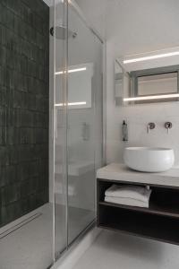 Koupelna v ubytování Hotel Sole