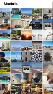 a collage of photos of different types of houses at Maébrilu Camargue Provence in Salin-de-Giraud