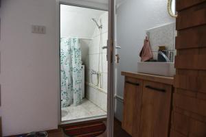 Koupelna v ubytování NeWave Apartment