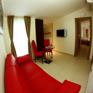 TV a/nebo společenská místnost v ubytování Hotel Novarello