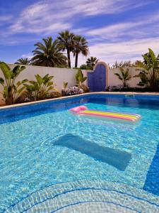 Swimmingpoolen hos eller tæt på Beachfront house,Manta Rota,Algarve