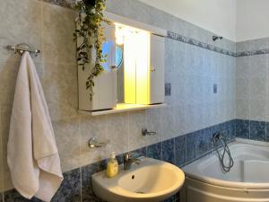 A bathroom at Sunset View Apartment, in the nature, at Zipari "6"