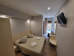 TV a/nebo společenská místnost v ubytování Hotel Garni Rosmari