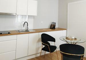 Kuchyňa alebo kuchynka v ubytovaní Hugo Star Apartments