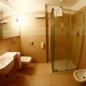 Koupelna v ubytování Hotel Novarello