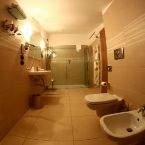 Koupelna v ubytování Hotel Novarello
