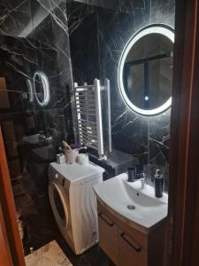 Koupelna v ubytování Gold lux
