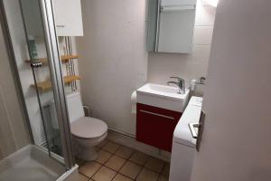 Kúpeľňa v ubytovaní Maisonnette entre étang et plage