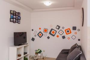 TV a/nebo společenská místnost v ubytování Apartments Viljac