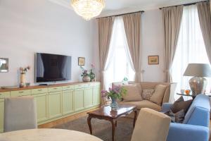 Χώρος καθιστικού στο Stilvolles Apartment in zentraler Lage