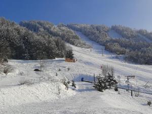 a snow covered ski slope with a ski lift at Studio Villard-de-Lans, 1 pièce, 4 personnes - FR-1-515-168 in Villard-de-Lans