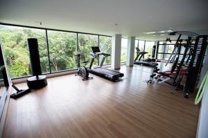 Fitness centrum a/nebo fitness zařízení v ubytování VIP Great Hill