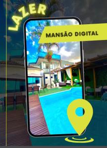 a picture of a villa with a swimming pool at Mansão Digital in Brasilia