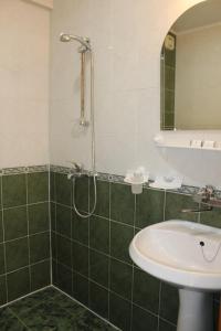 a bathroom with a shower and a sink at Wild Cherry Apartments in St. St. Constantine and Helena +23 photos