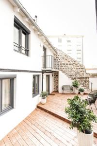 Budynek, w którym mieści się apartament