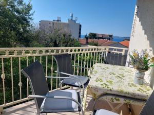 Balkón nebo terasa v ubytování Seaside apartments