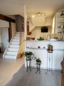 Kuchyň nebo kuchyňský kout v ubytování Chambre dans une grande Maison entre Canal du Midi et Centre Ville