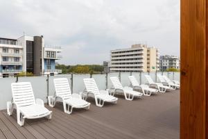 Balkón alebo terasa v ubytovaní Apartamenty Bliżej Morza Kasprowicza
