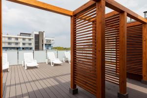 Balkón alebo terasa v ubytovaní Apartamenty Bliżej Morza Kasprowicza