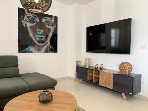 Μια τηλεόραση ή/και κέντρο ψυχαγωγίας στο Luxury Apartment Julie