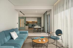 Posezení v ubytování Ostrakon Suites