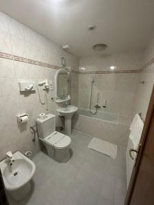 Koupelna v ubytování Hotel Radnice