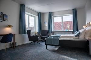 Hotel Phønix Hjørring 객실 침대