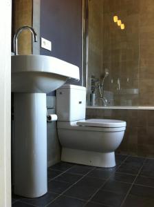 Koupelna v ubytování B&B Les Dépendances