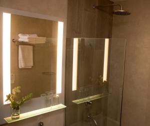 Koupelna v ubytování Hotel Tres Reyes